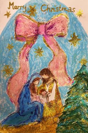 Julia S 7A Christmas Card Winner